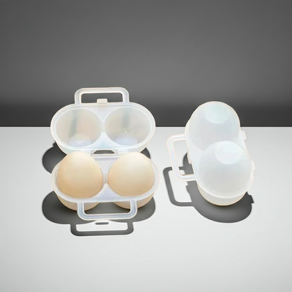 Boîte Anti-Choc pour Deux Œufs – L’Écrin des Initiés | EggPower