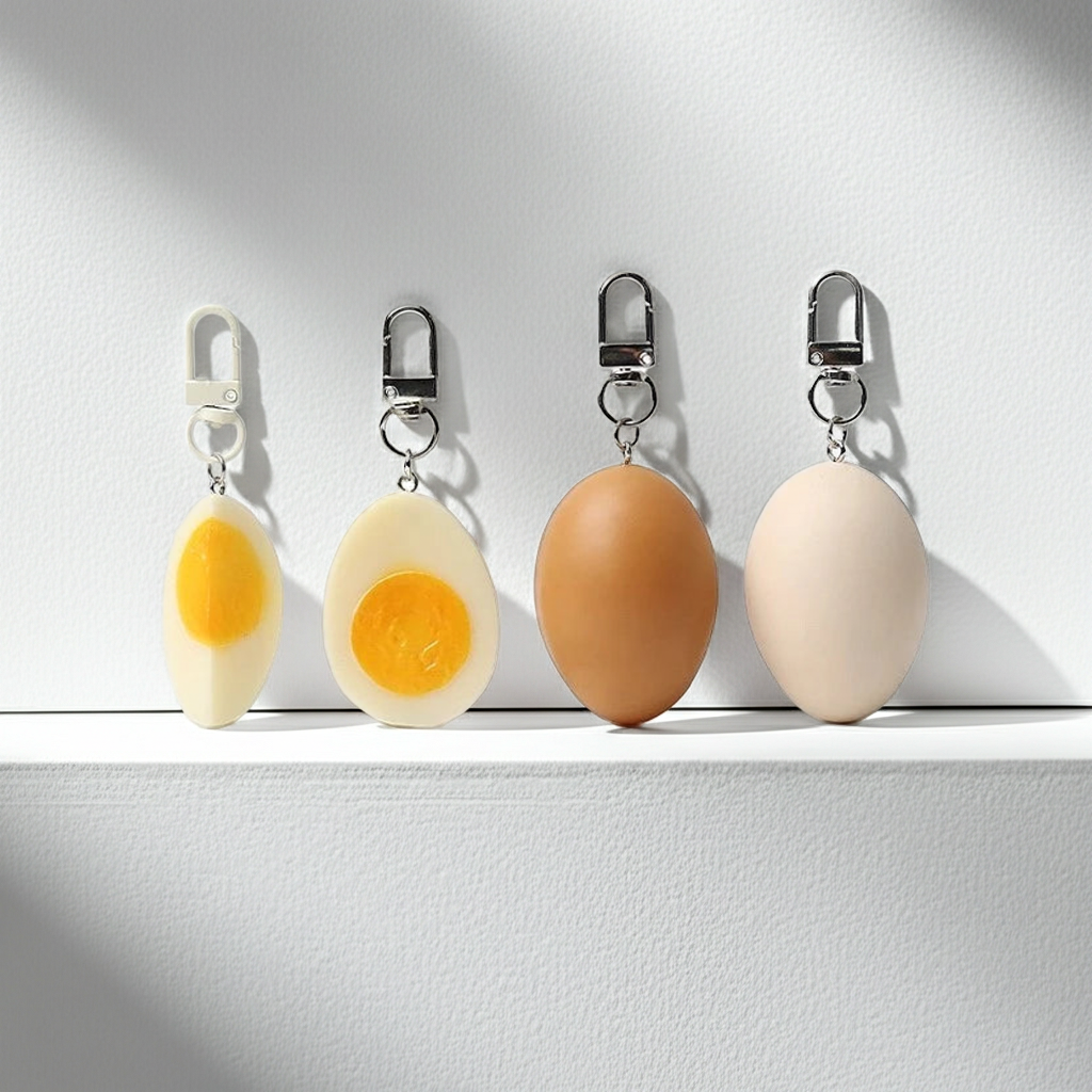 Porte-clé Œuf réaliste – L’Œuf Sacré | Egg Power