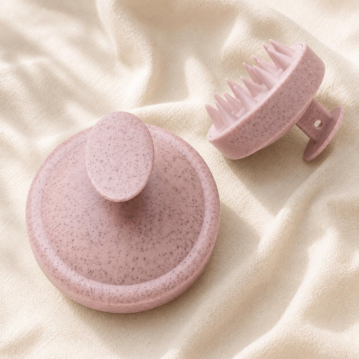 Brosse massage cuir chevelu silicone pour shampoing - EggPower