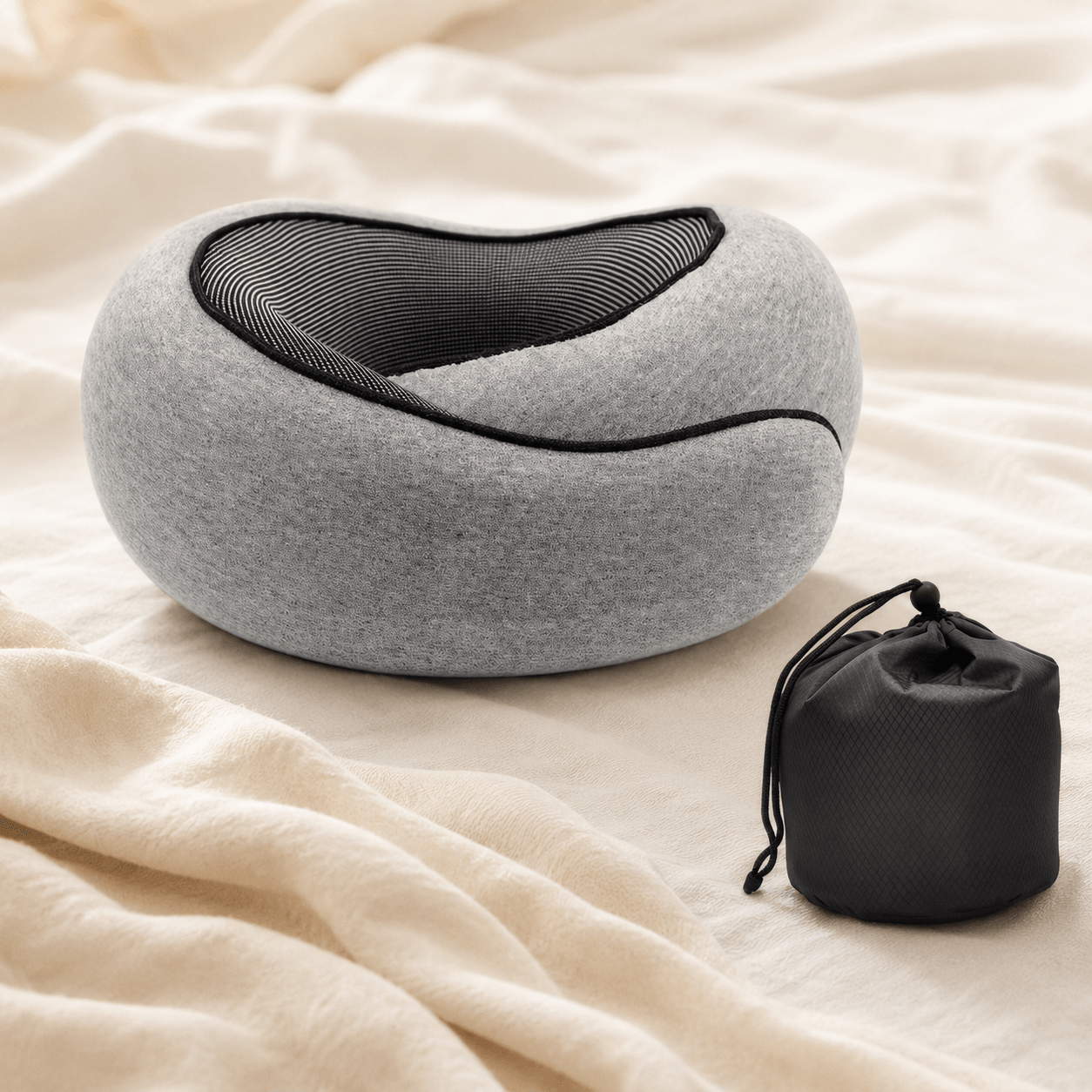 Oreiller de voyage de voyage en U | Confort du cou en trajet - EggPower